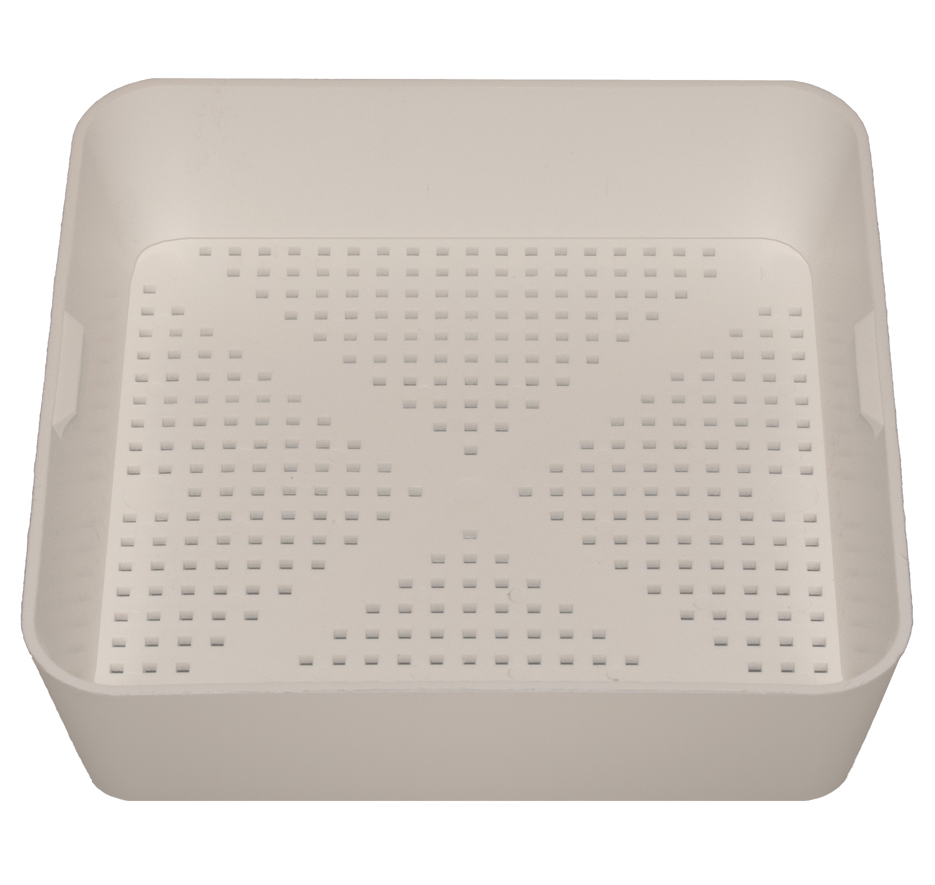 Medium White Plastic Kitchen Floor Drain Strainer Krowne